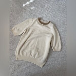 Elegant Japanese 100% cashmere Women's Top office wear size s